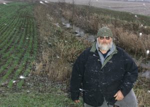 Photo of Vic Janulis in early winter of 2005/2006 by the “Better Farming” magazine which did an article about ALUS in their January 2006 Special Edition.