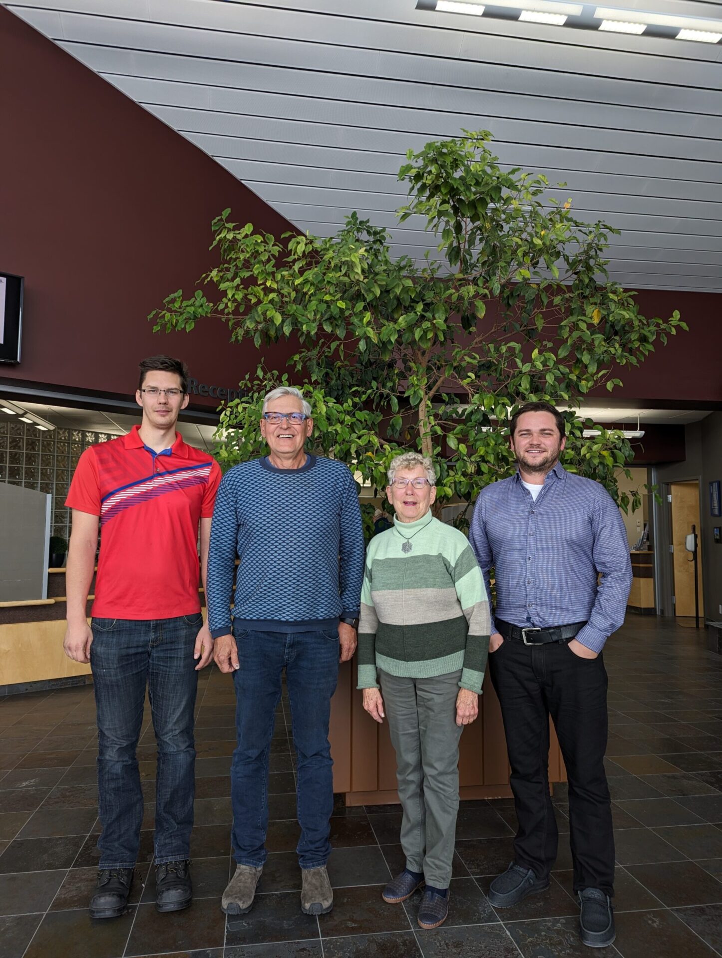 ALUS Lacombe PAC (L to R): Eric Nelson, Howard Oudman, Marilyn Sharp, Kole Lundie (Chair).