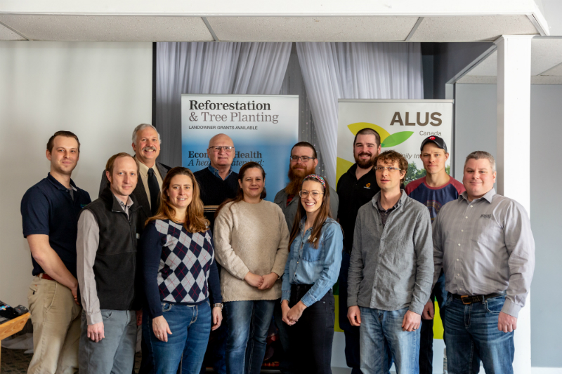 Presenting the original Partnership Advisory Committee (PAC) for ALUS Chatham-Kent. From left to right, front row: Colin Little, Greg Van Every, Jordan Sinclair, Sandra Carther, Amanda Blain, Allen Jackson, Mike Wilson. Back row: Mike Buis, Ralph Brodie, Chris White, Colin Elgie, Josh Deschryver. Not Pictured: Johnathan Brinkman, Steven Taekema. Photo: Chanel Barry