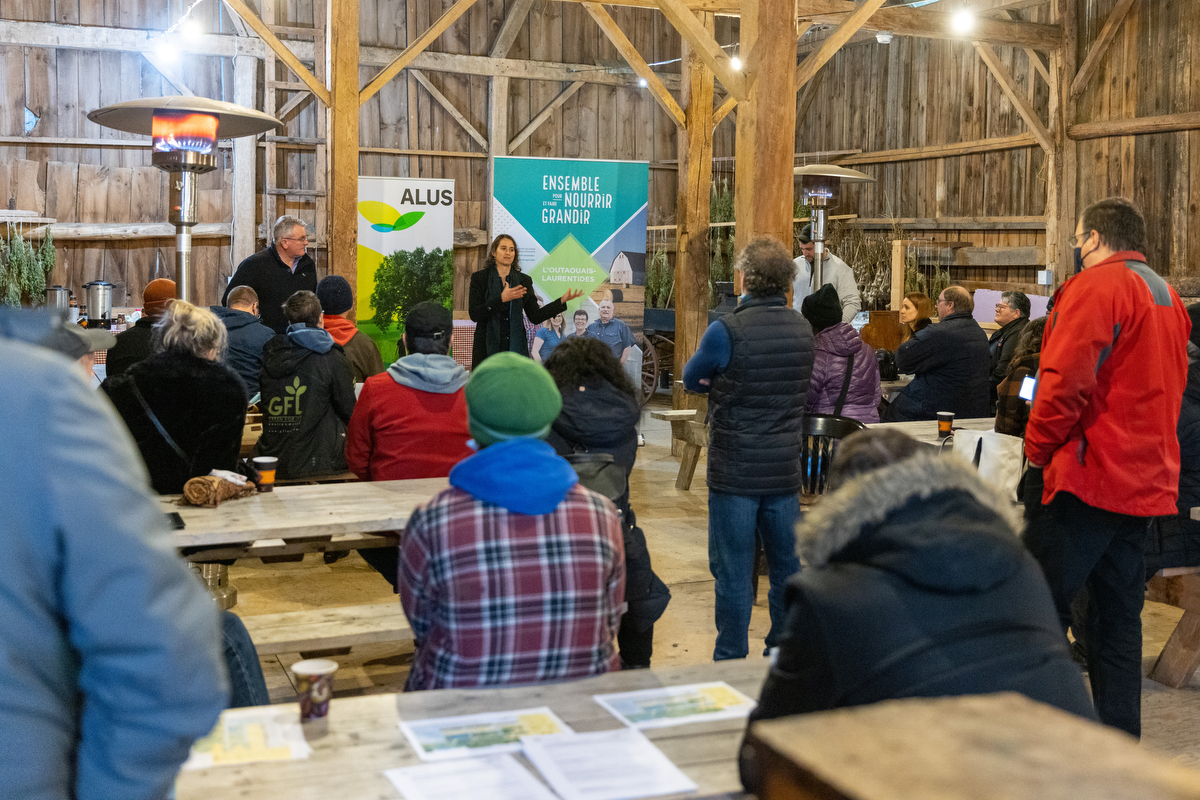 Launch of the ALUS Outaouais program at Brylee Farm on November 25, 2021.