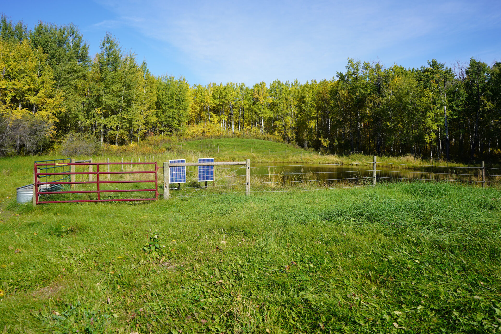 The alternate watering system on Litke Farm, in Lac Ste. Anne County, Alberta.