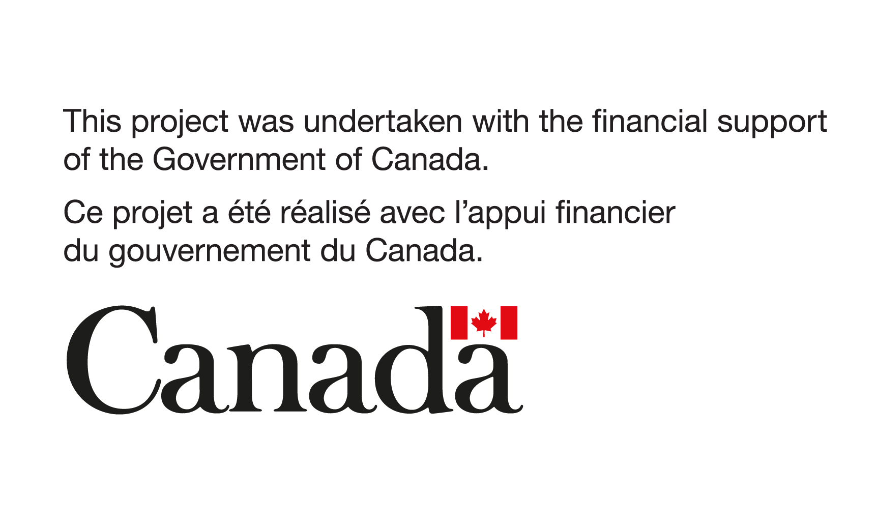 This project was undertaken with the financial support of the Government of Canada.