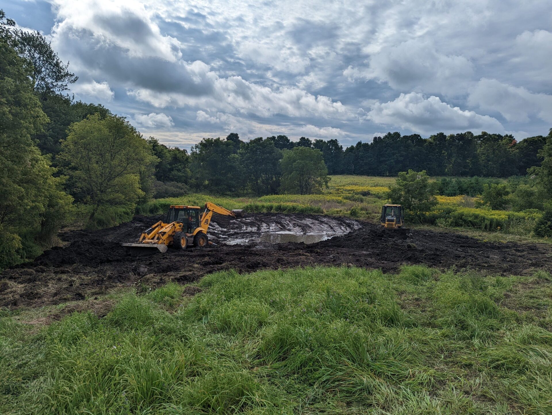 Wetland excavation in Middlesex